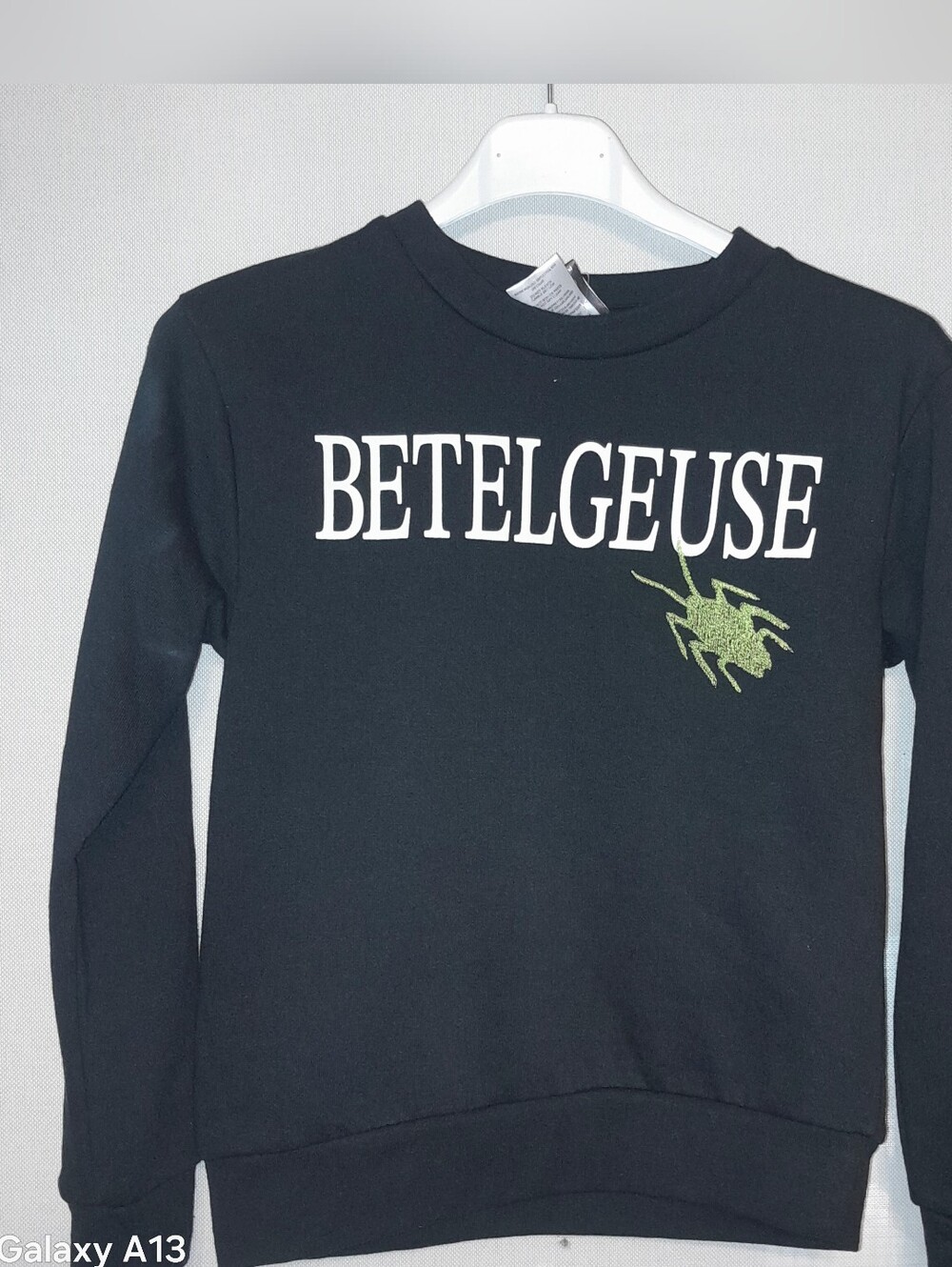 Kids BETELGEUSE Black Graphic Crewneck Sweatshirt